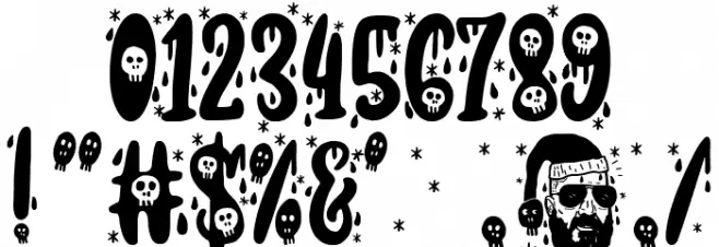 Bad Santa Company Font OTHER CHARS