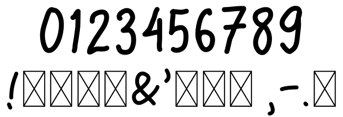 Bad Saturday Font OTHER CHARS
