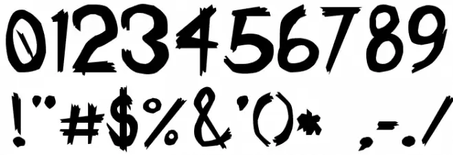 Bad Seed   Bold Font OTHER CHARS