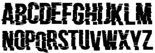 Bad Signal Font LOWERCASE