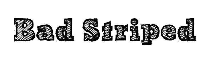 Bad Striped  font caratteri gratis