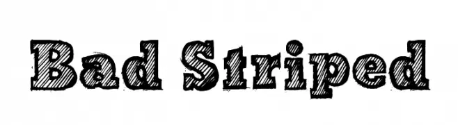 Bad Striped  font caratteri gratis
