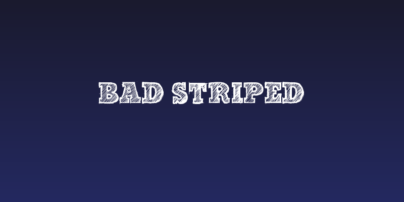 Bad Striped Social Header