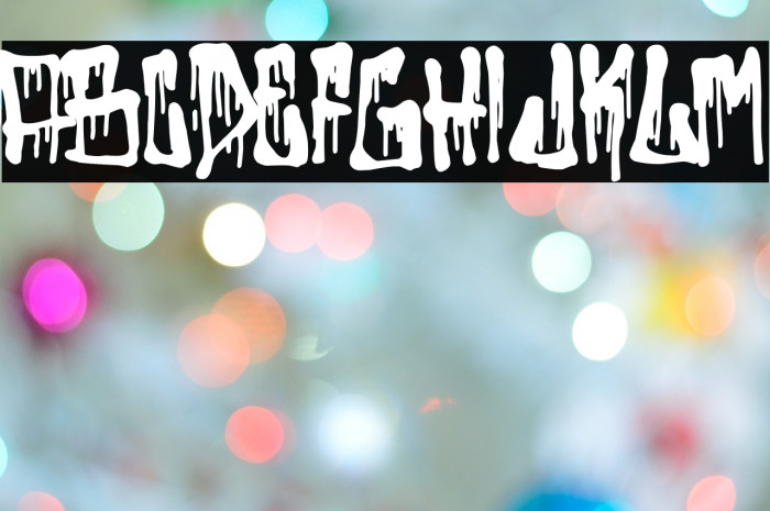 Bad Things Font examples
