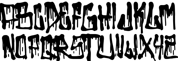 Bad Things Font LOWERCASE