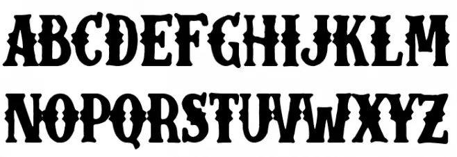 Bad Times Font UPPERCASE