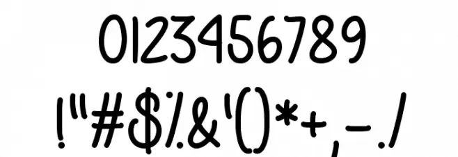 Bad Unicorn DEMO Regular Font OTHER CHARS