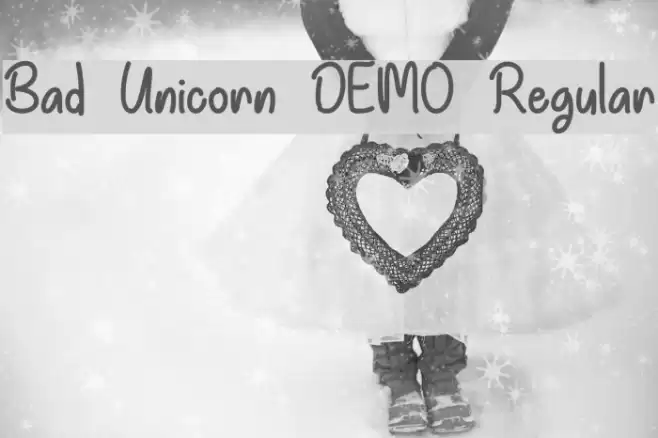 Bad Unicorn DEMO Regular Font examples