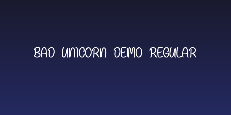 Bad Unicorn DEMO Regular Social Header