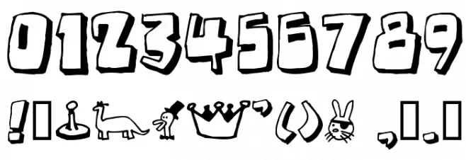 Bad Weekend フォント その他の文字