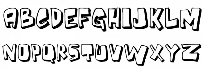 Bad Weekend Schriftart Groß