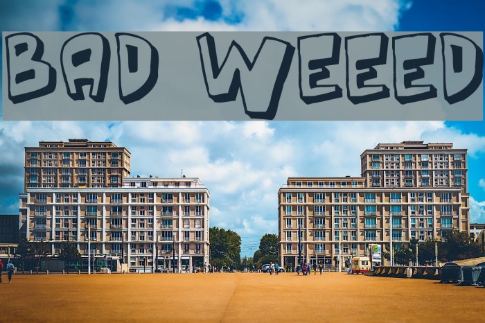 Bad Weekend フォント examples
