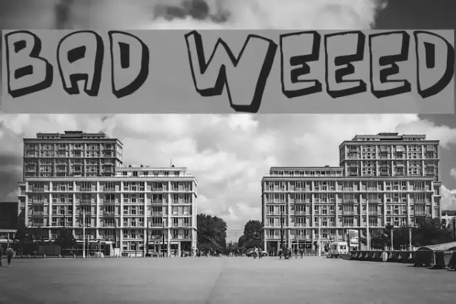 Bad Weekend フォント examples