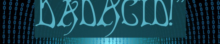 BadAcid!` Schriftart examples