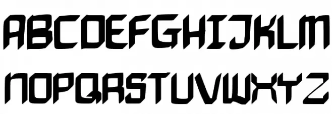 BadAxe Schriftart Groß