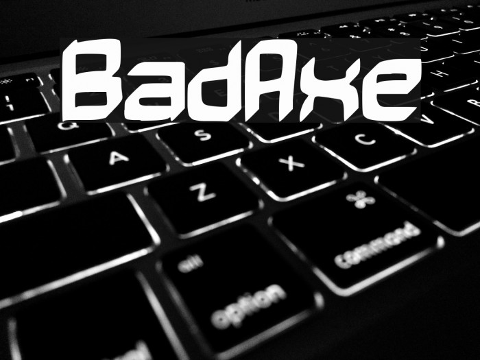 BadAxe Font examples