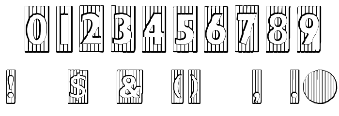 BadBaltimore Beveled Font OTHER CHARS