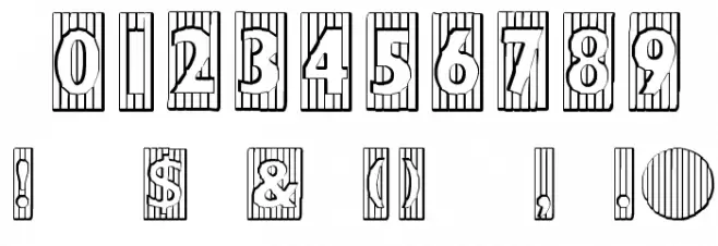 BadBaltimore Beveled Font OTHER CHARS