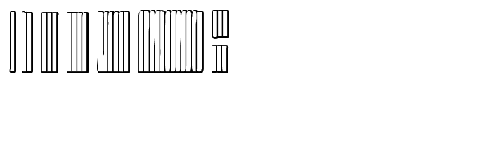 BadBaltimore Beveled Font LOWERCASE