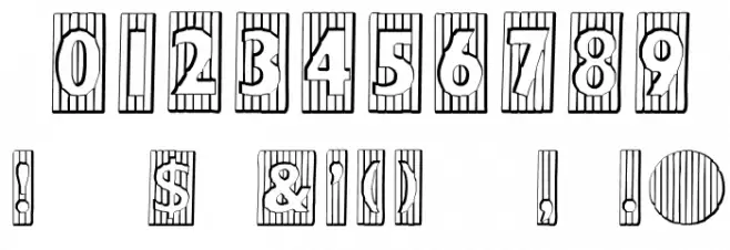 BadBaltimoreBeveled Font OTHER CHARS