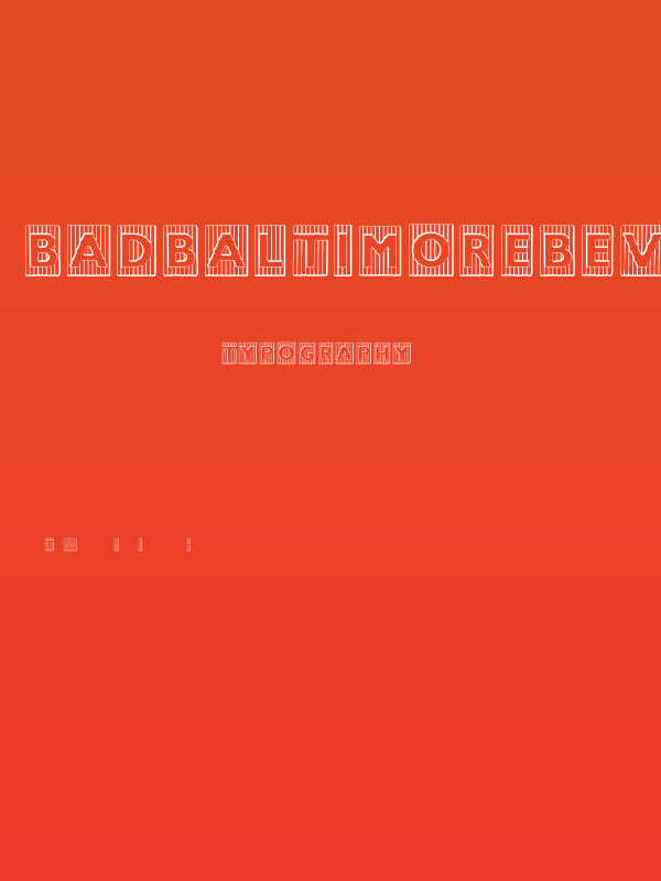BadBaltimoreBeveled Poster