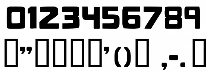 BadBlocks TT Font OTHER CHARS