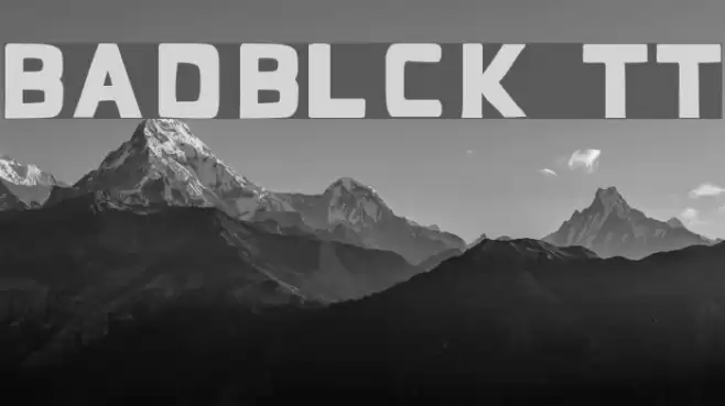BadBlocks TT Font examples