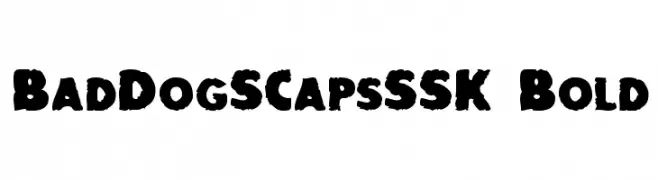 BadDogSCapsSSK Bold  Descarca Fonturi Gratis