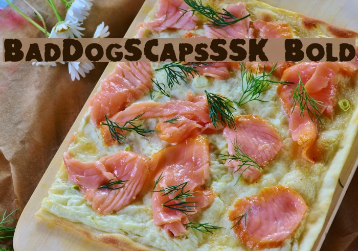 BadDogSCapsSSK Bold Font examples