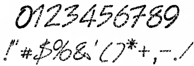 BadGong Font OTHER CHARS