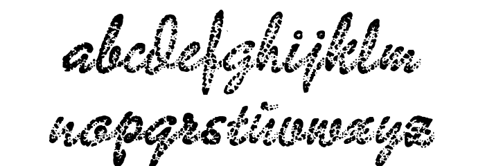 BadGong Font LOWERCASE