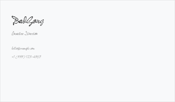 BadGong Business Card