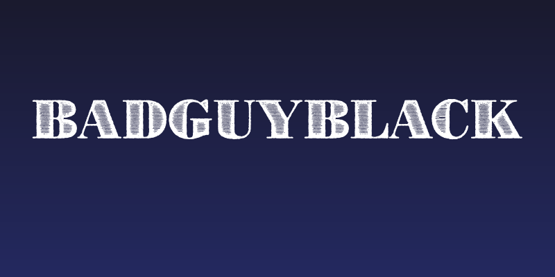 BadGuyBlack Social Header
