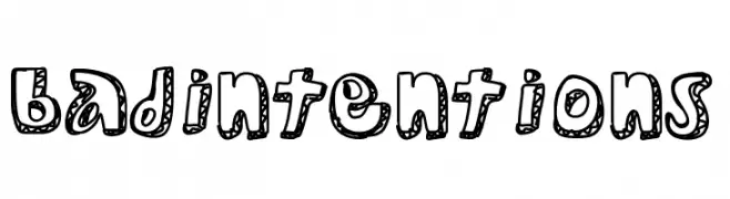 BadIntentions  Fuentes Gratis Descargar