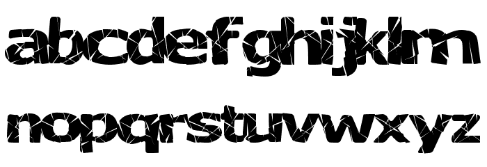 BadLuck Font LOWERCASE