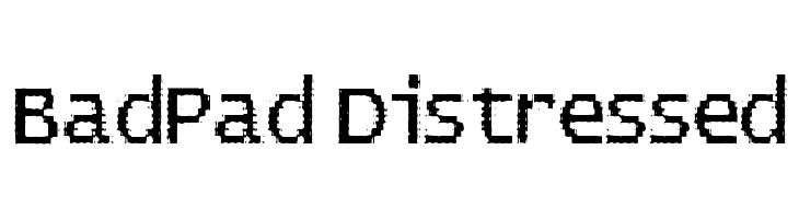 BadPad Distressed  baixar fontes gratis