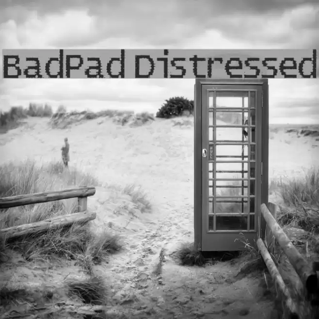 BadPad Distressed フォント examples