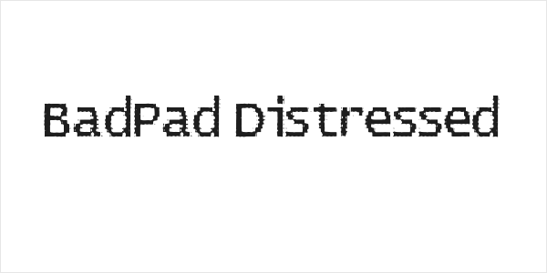 BadPad Distressed Logo