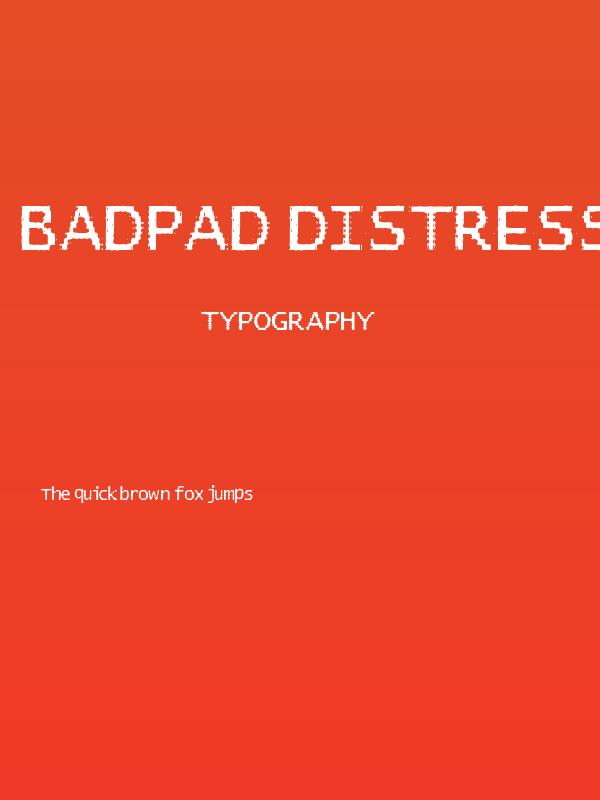 BadPad Distressed Poster