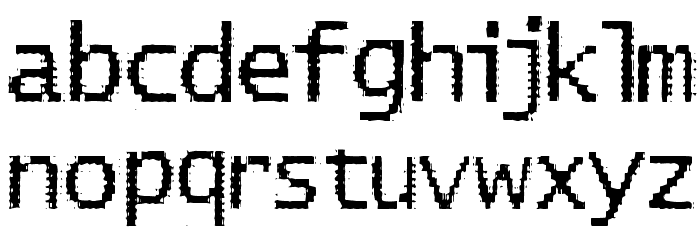 BadPad Distressed Font LOWERCASE