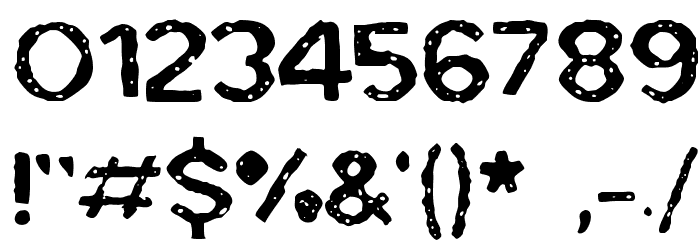 BadSkizoff フォント その他の文字
