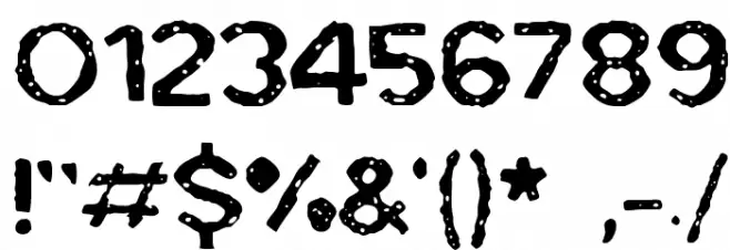 BadSkizoff フォント その他の文字