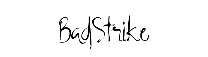 BadStrike  les polices de caractères gratuit tlcharger