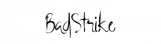 BadStrike  नि: शुल्क फ़ॉन्ट्स डाउनलोड