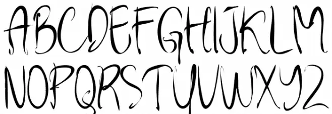 BadStrike Schriftart Groß