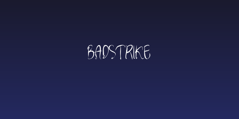 BadStrike Social Header