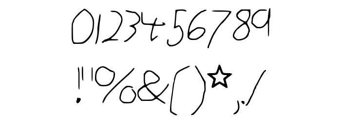 Bad_Screenwriting Font OTHER CHARS