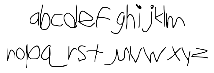 Bad_Screenwriting Font LOWERCASE