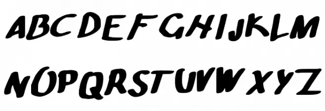 Bad_handwriting Fuentes MAYÚSCULAS