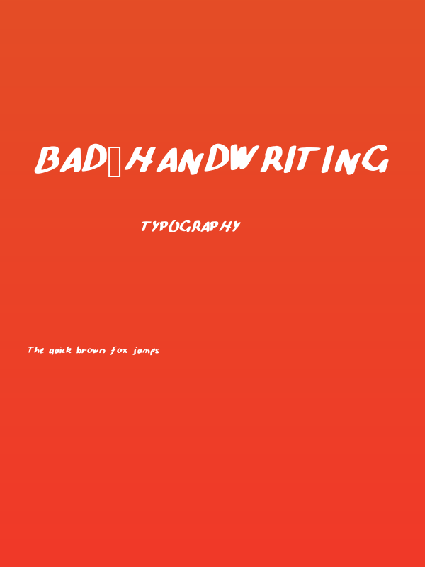 Bad_handwriting Poster